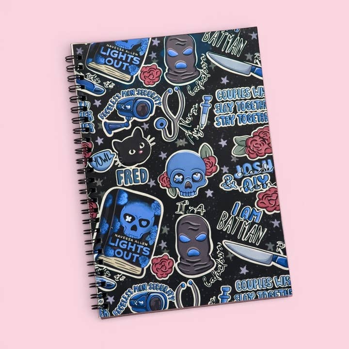 Lichten Uit A5 Spiraal Notitieboek voor wholesale door Posh Paperie