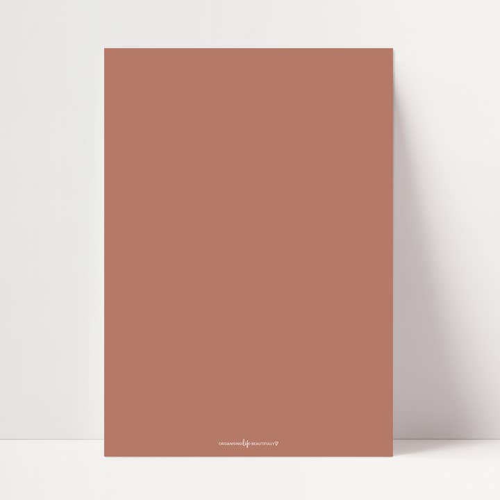 Magnet | Blank Board - Rust (A4) for wholesale by Organising Life Beautifully