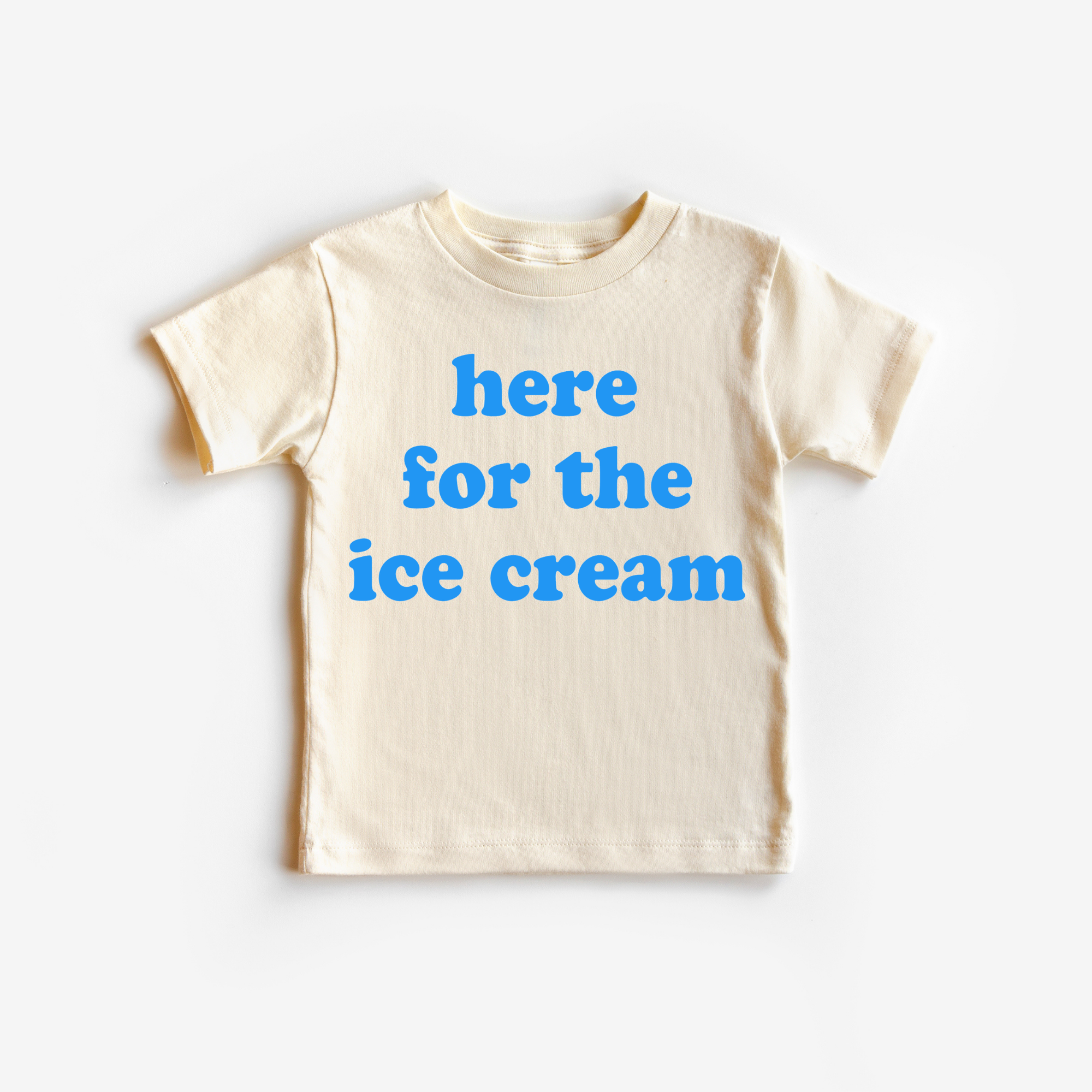 Benny & Ray Apparel - Wholesale Screen Printed T-Shirt - Kids - Here for the Ice Cream! Toddler and Youth Summer Shirt2
