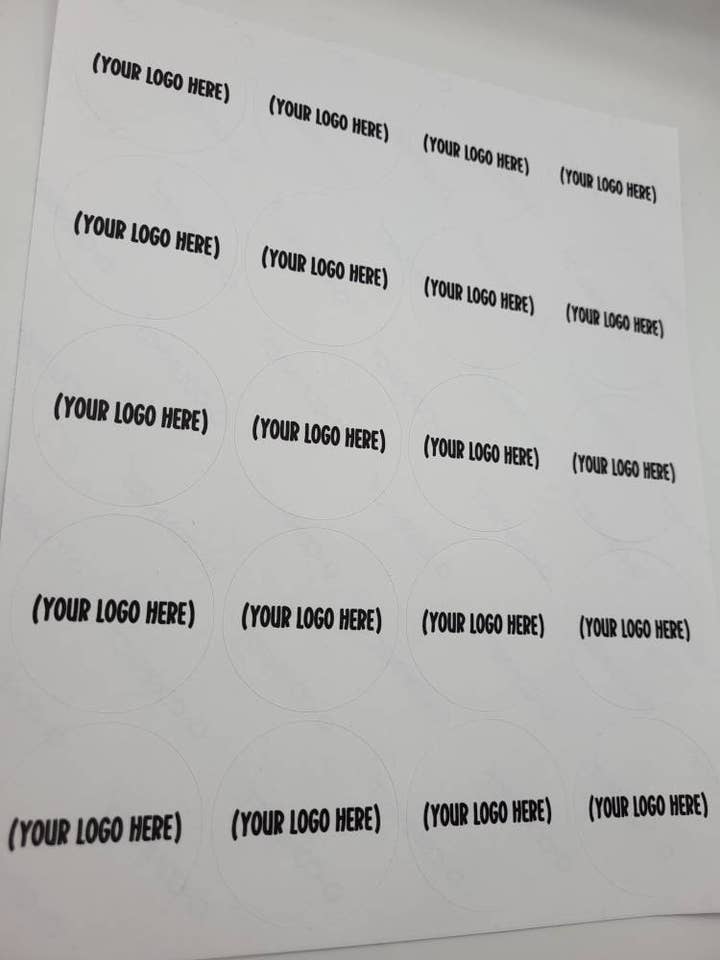 X20 Logo Stickers, Custom Sticker Sheets, Personalised Logo for wholesale by The Sticker Scene