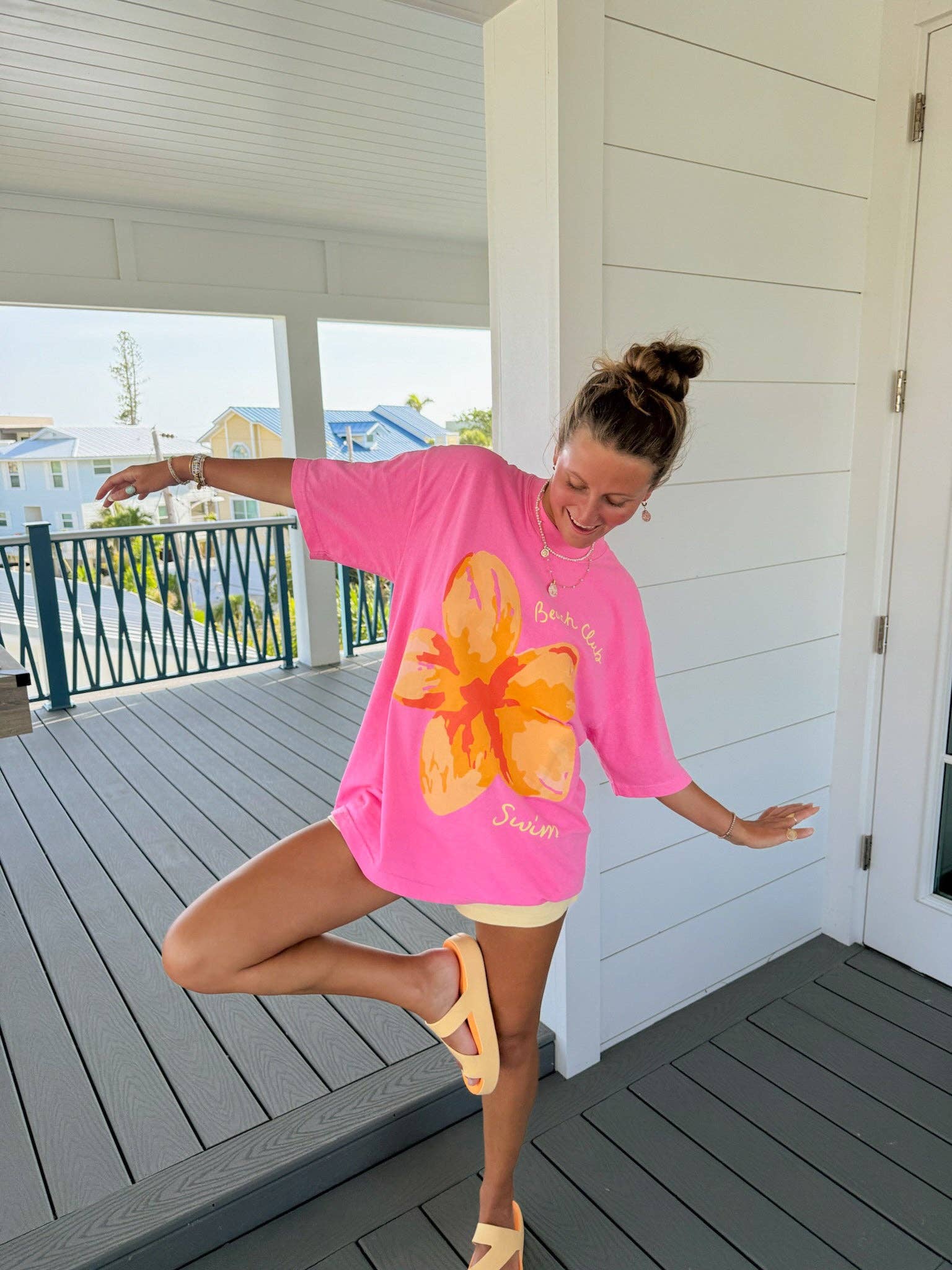 The Beach Club - Wholesale Tunic - Women's - Beach Club Swim Tee2