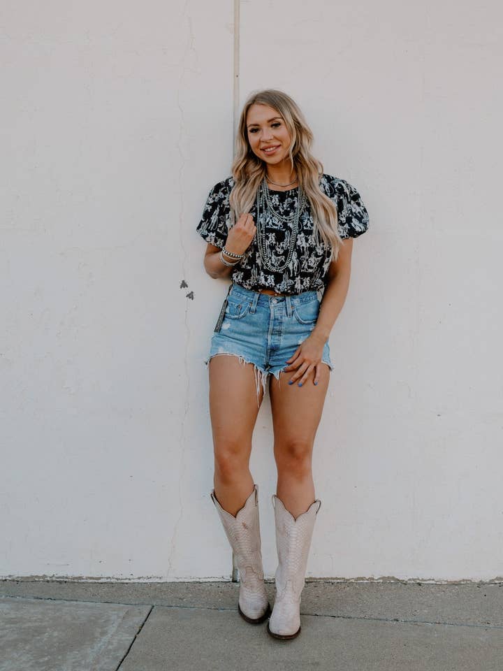 2 Fly Co - Wholesale Blouse - Women's - AT DUSK PONY PUFF