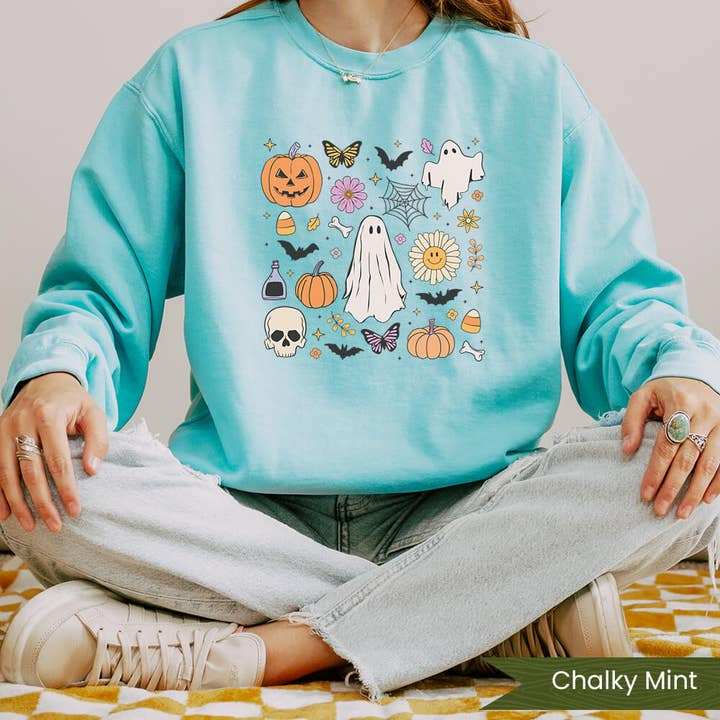 Halloween Collage för wholesale av Wildflower Apparel Co.