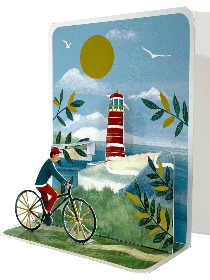 Pictura per biglietto pop-up Lighthouse per la vendita all'ingrosso da parte di Party Partners