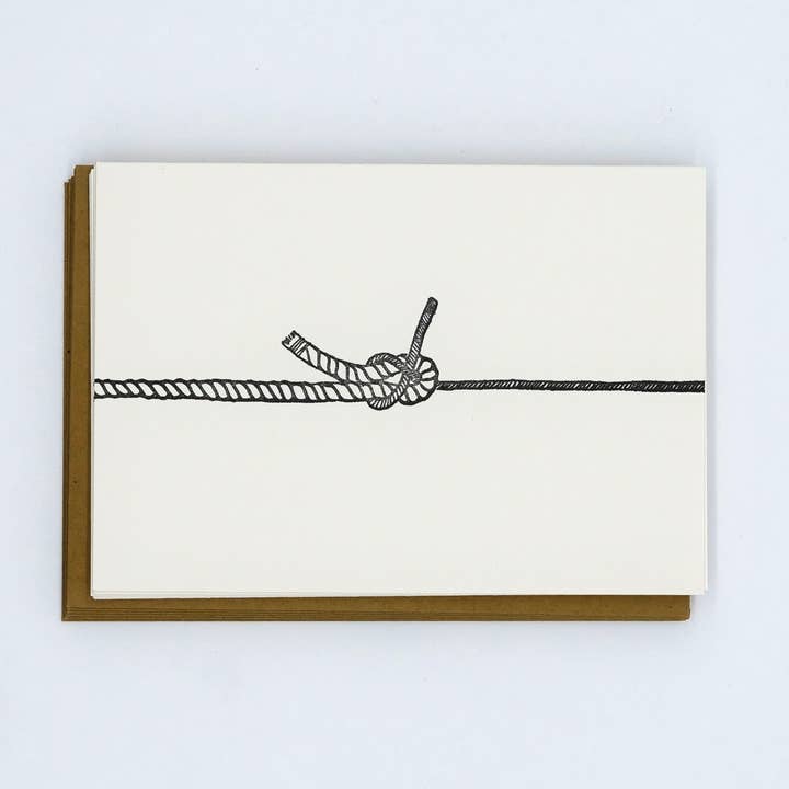 Sheet Bend Wedding or Everyday Greeting Card for wholesale by Squeezebox Press