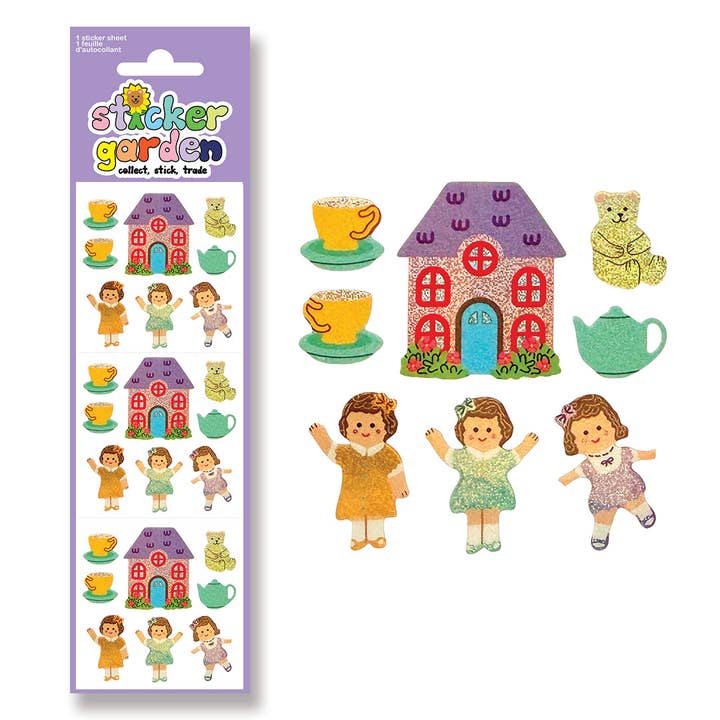 Glitter Dolls Spring 2026 Stickers for Kids for wholesale by Sticker Garden