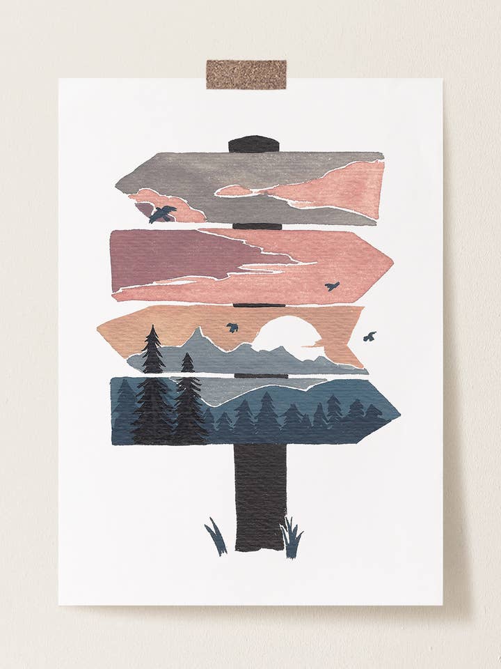 POSTAL 'Sinal Natureza' por atacado de °MERAKI°