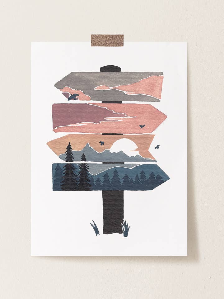 POSTKAART 'Nature Sign' voor wholesale door °MERAKI°