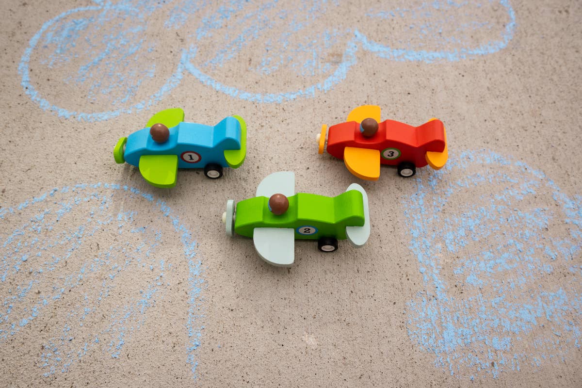Jack Rabbit Creations - Wholesale Toy Car/Truck - Kids - Pull Back Wooden Planes Refill - Set of 242