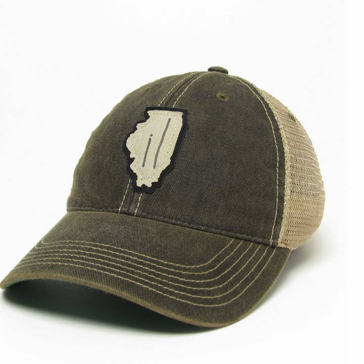 Illinois gamla favorit Trucker hatt i svart för wholesale av Aisling
