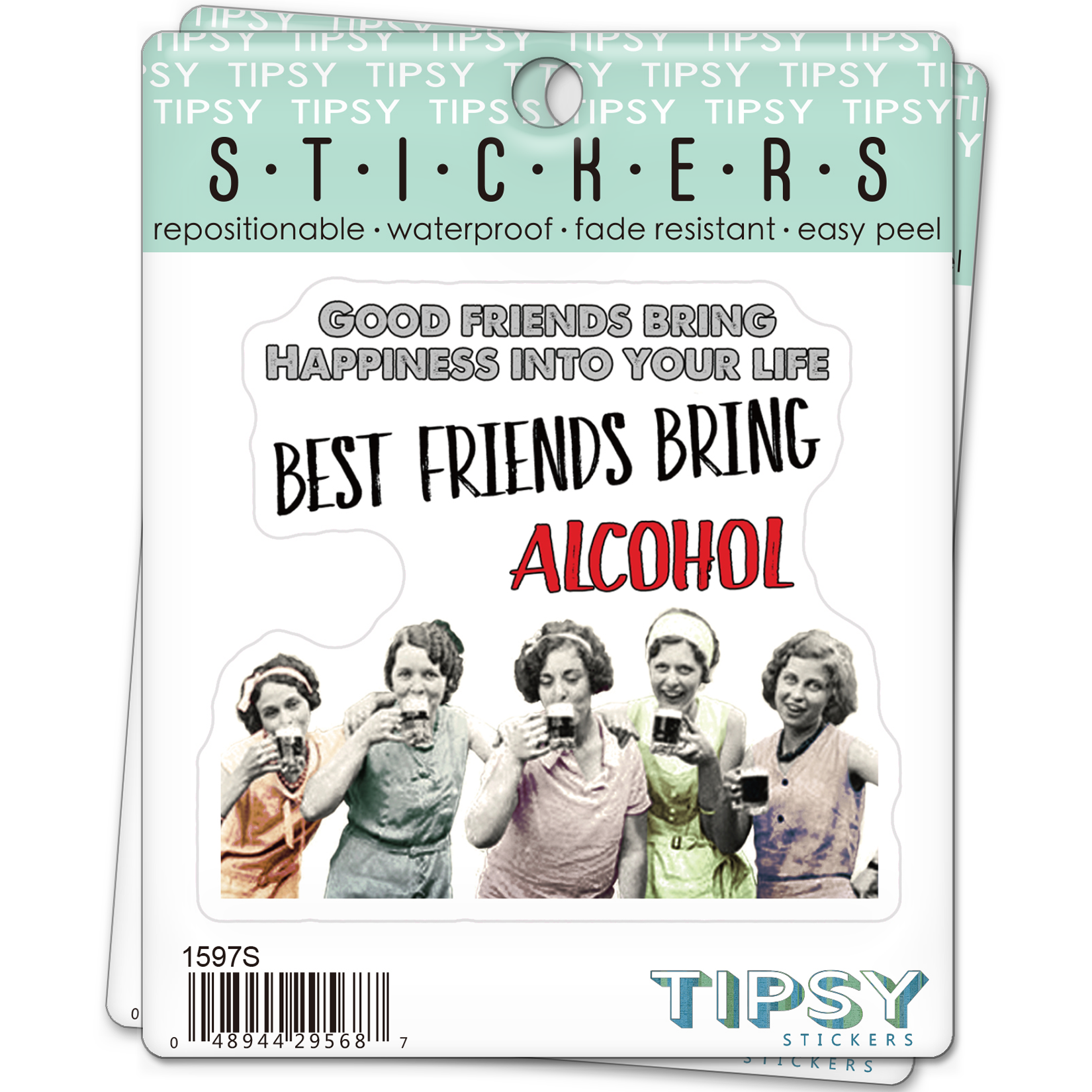 Tipsy Stickers - Vente Autocollant - Autocollant | Bons amis Meilleurs amis1