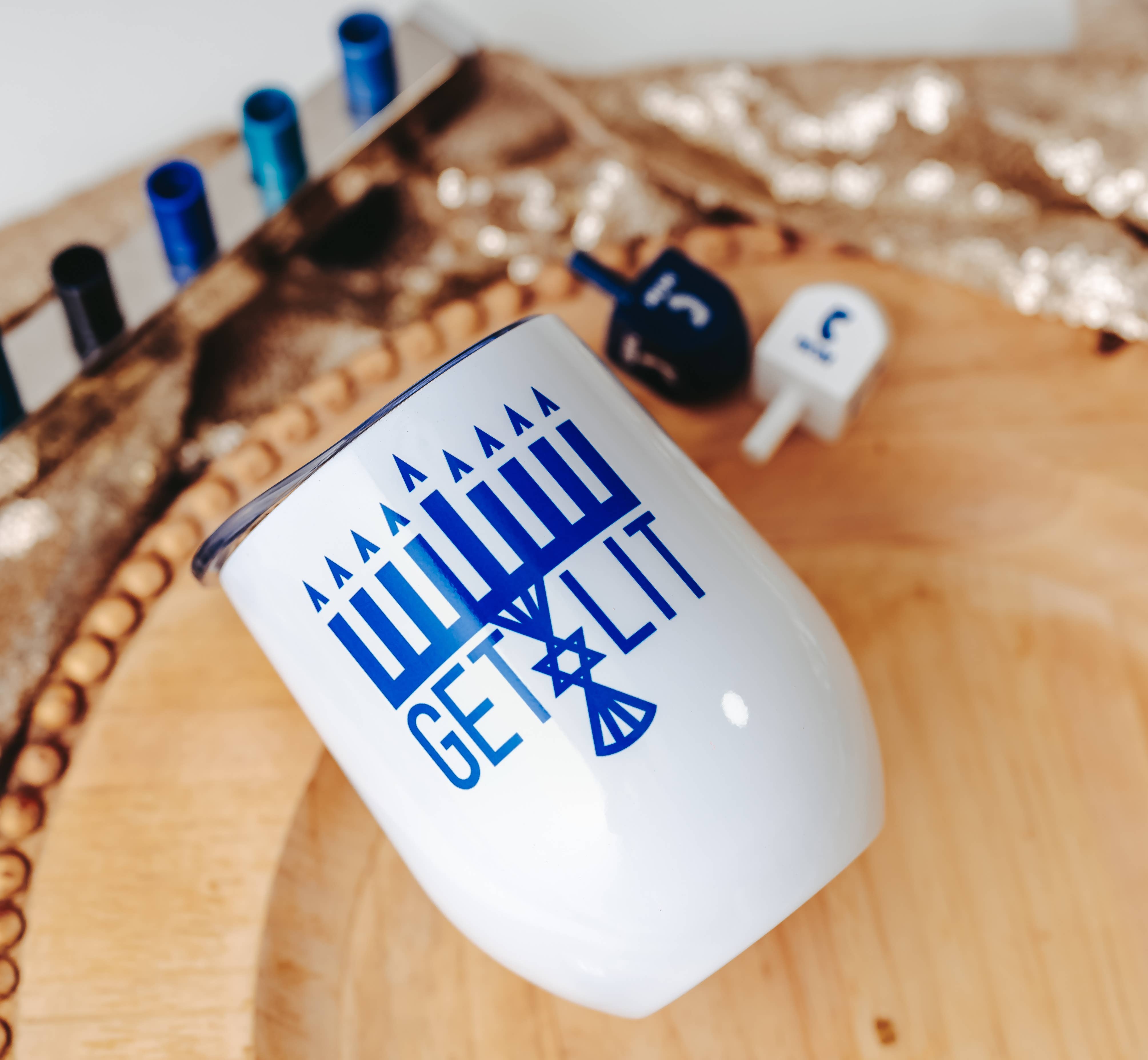 Salt and Sparkle - Wholesale Insulated Mug/Tumbler - Chanukah Wine Tumbler - Funny Hanukkah Insulated Cup4