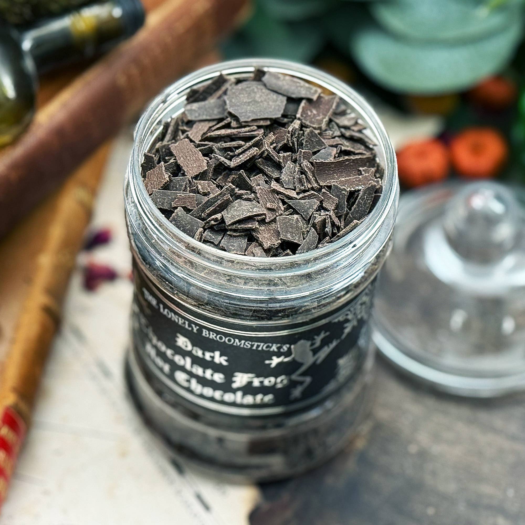 The Lonely Broomstick - Wholesale Chocolate Bar - Dark Chocolate Frog Hot Chocolate1