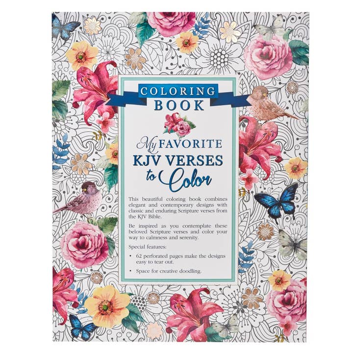 Christian Art Gifts - Wholesale Coloring Book - Adult - Coloring Book My Favorite KJV Verses