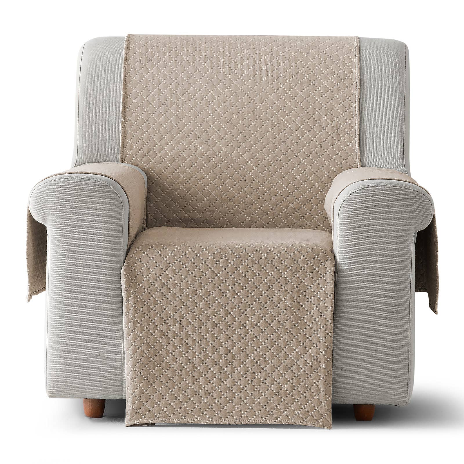 GAMUSI – Capa para cadeira/sofá por atacado – Capa de sofá lisa acolchoada algodão TRIVIAL6