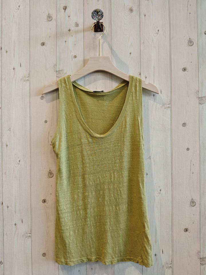 Linen & More - Wholesale T-Shirt - Women's - REF 3981 BASIC STRETCH LINEN T-SHIRT 100%14