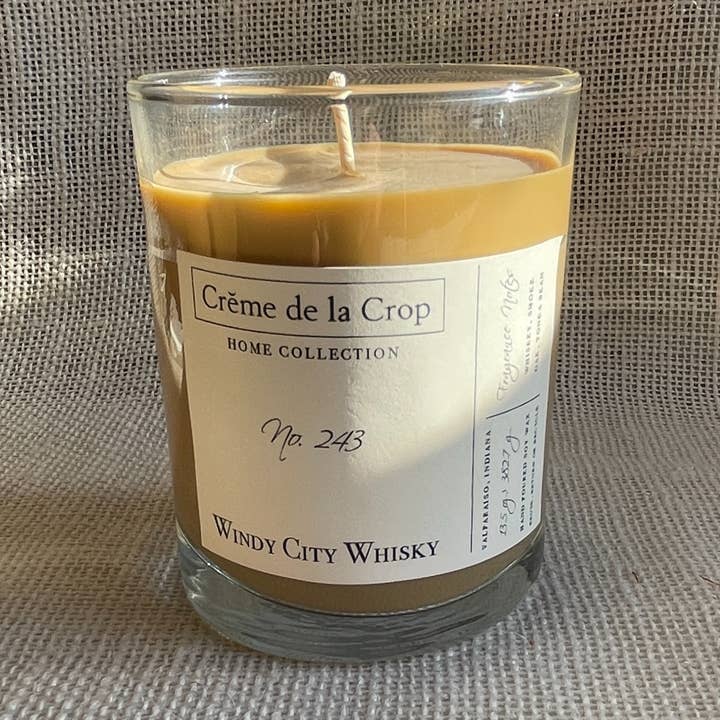 Soy Candle - Windy City Whiskey for wholesale by Creme de la Crop, Inc.