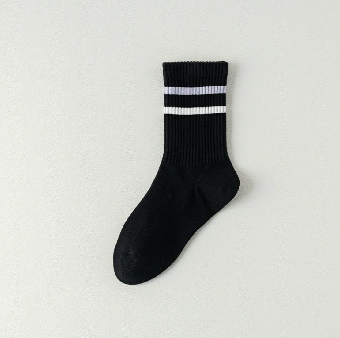 LoveLina - Vente Chaussettes – femme - Chaussettes Rétro Rayées Côtelées - JONA3