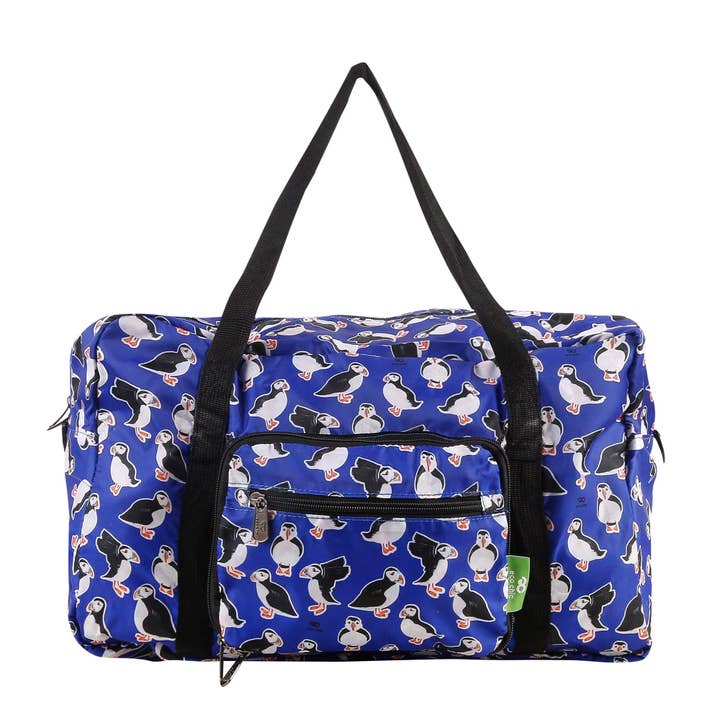 Eco Chic Recycled Cabin Holdall Bag Puffin for wholesale by Eco Chic