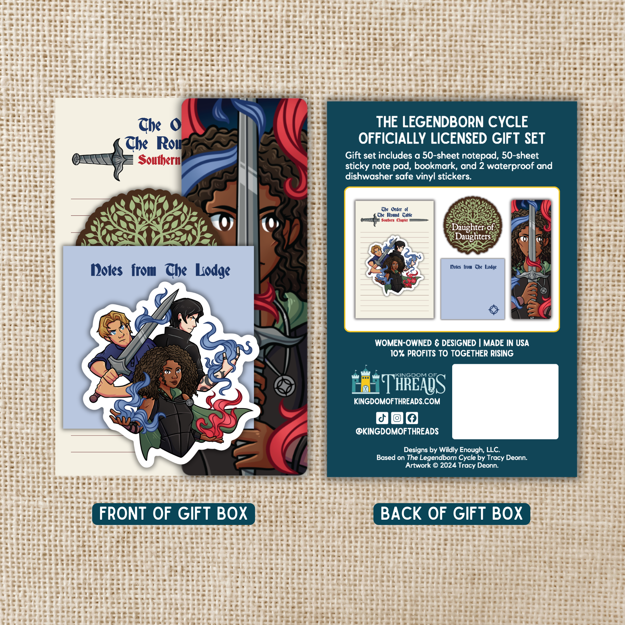 Kingdom of Threads - Wholesale Sticker - The Legendborn Cycle Boxed Gift Set 1