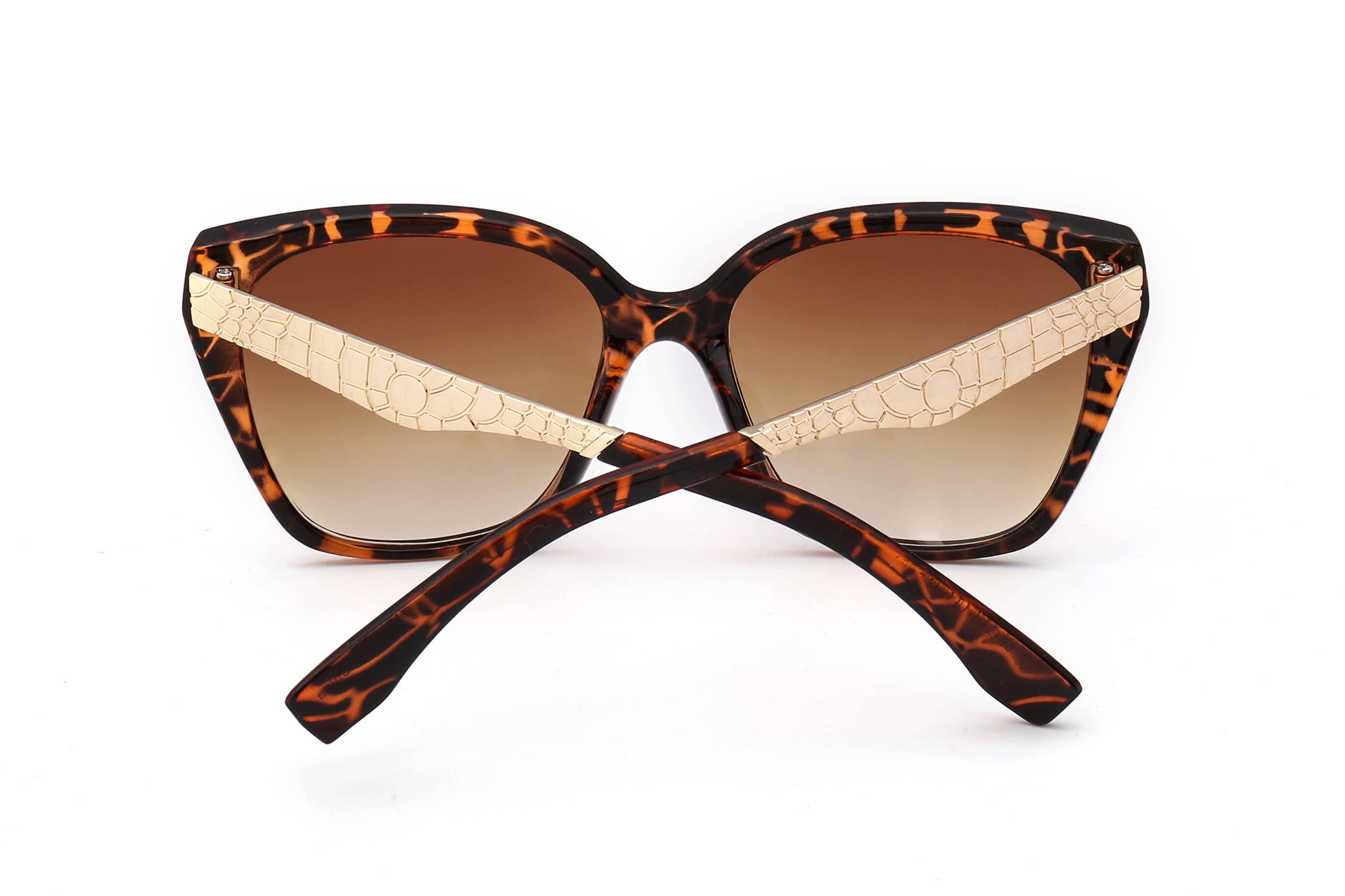 Trio Trading - Vente Lunettes de soleil – femme - Lot de 12 lunettes de soleil tendance pour femmes en forme de temple sculpté8