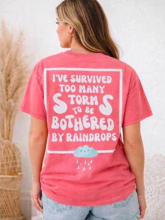 T-shirt graphique Plus fort que la tempête - Pastèque pour la vente par three WILD THREADS