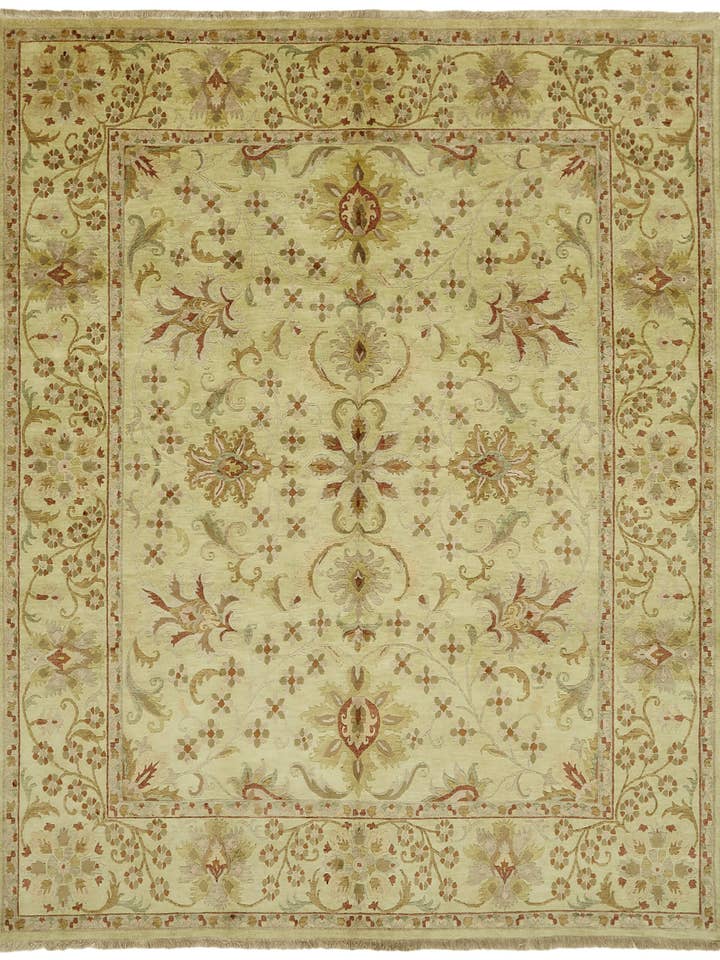 8x10 Beige Oushak Tapijt - 42224 voor wholesale door RUG N CARPET