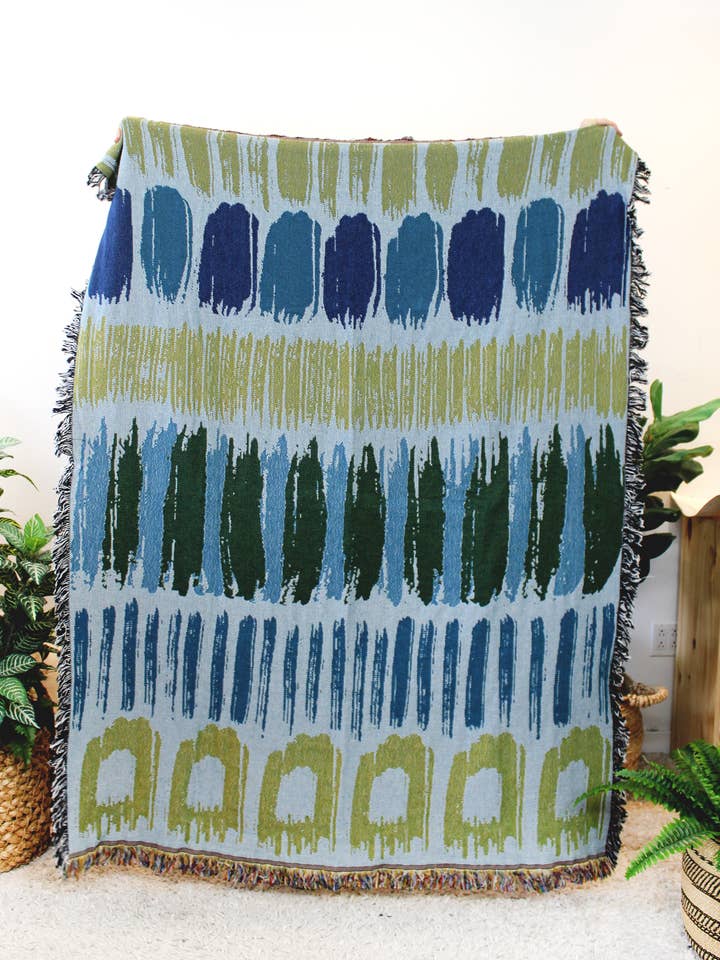 Färgrutor Tapestry Filt för wholesale av Calhoun & Co.