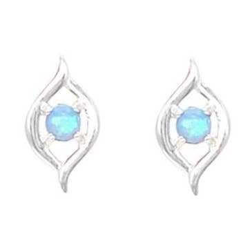 Open Drop Opal Post ER Blå for engroshandel hos Fabienne