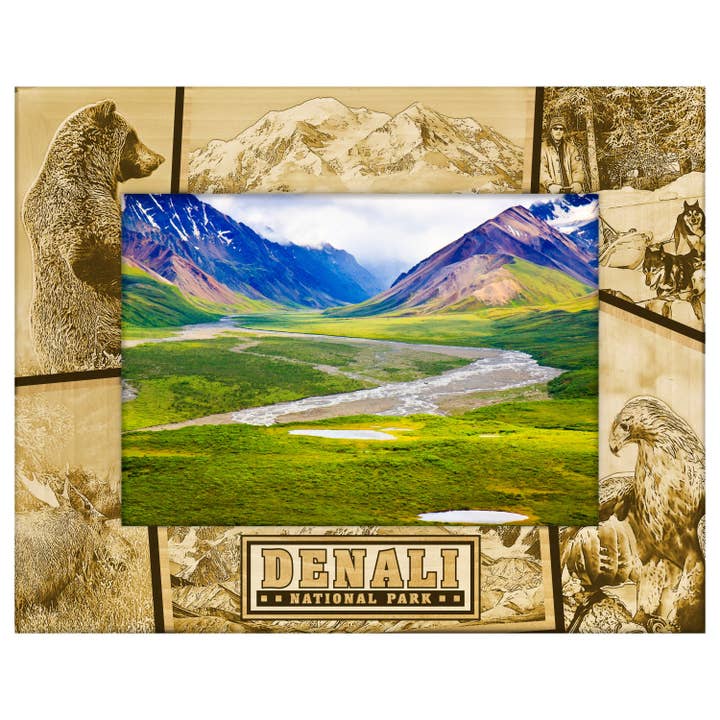 Engraved Alderwood Frame - A-FRM_-1-0509 for wholesale by GiftWorksPlus