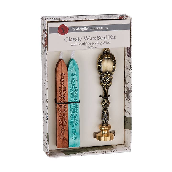 Freund Mayer & Co. - Wholesale Sealing Wax - Vintage Metal handle Wax Seal Kits-9 popular symbols