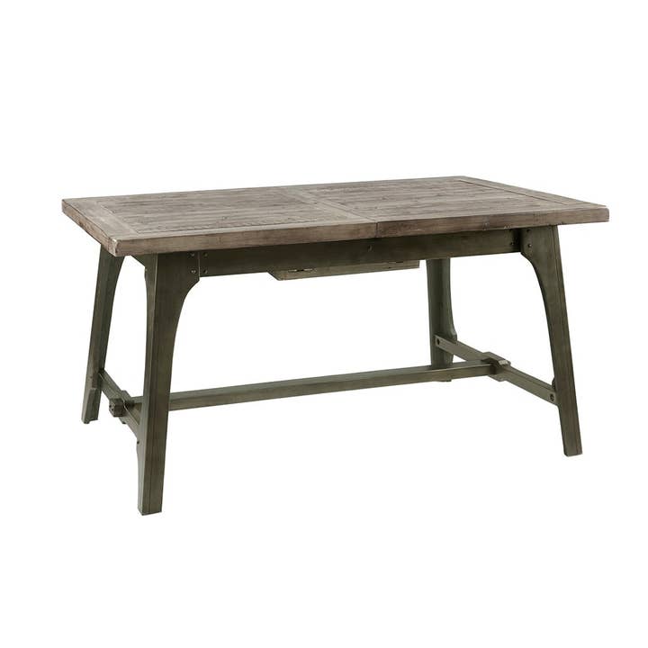 Olliix - Wholesale Side Table - Extendable Distressed Vintage Industrial Dining Table *