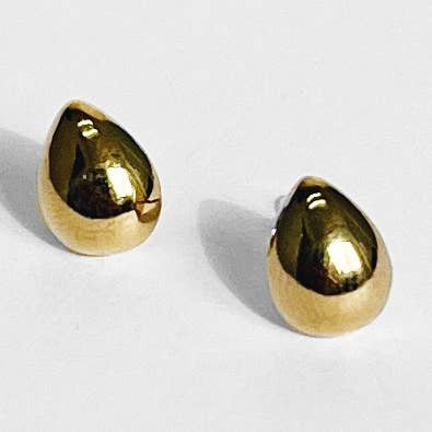 Teardrop Studs, Silver for wholesale by Kara Yoo