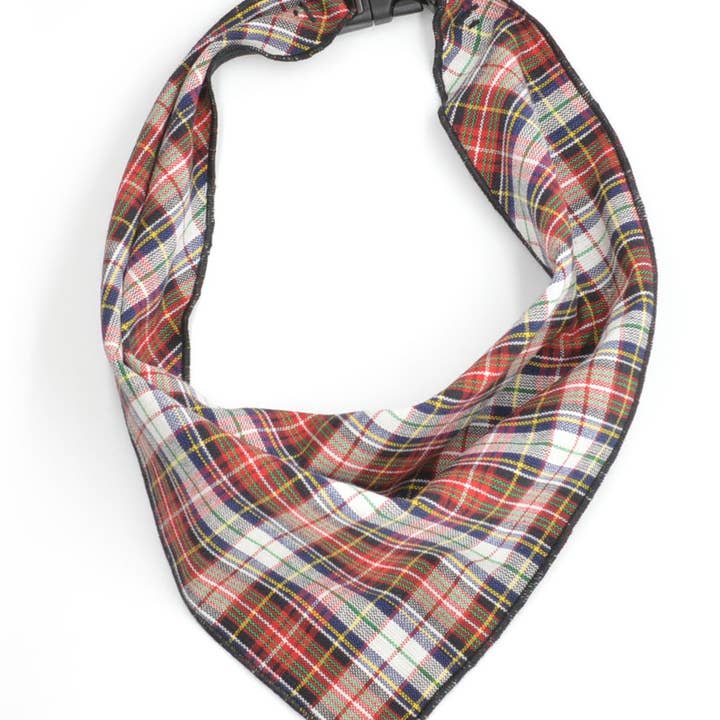 Bufanda blanca de tartán para venta al por mayor de Dog Collar World