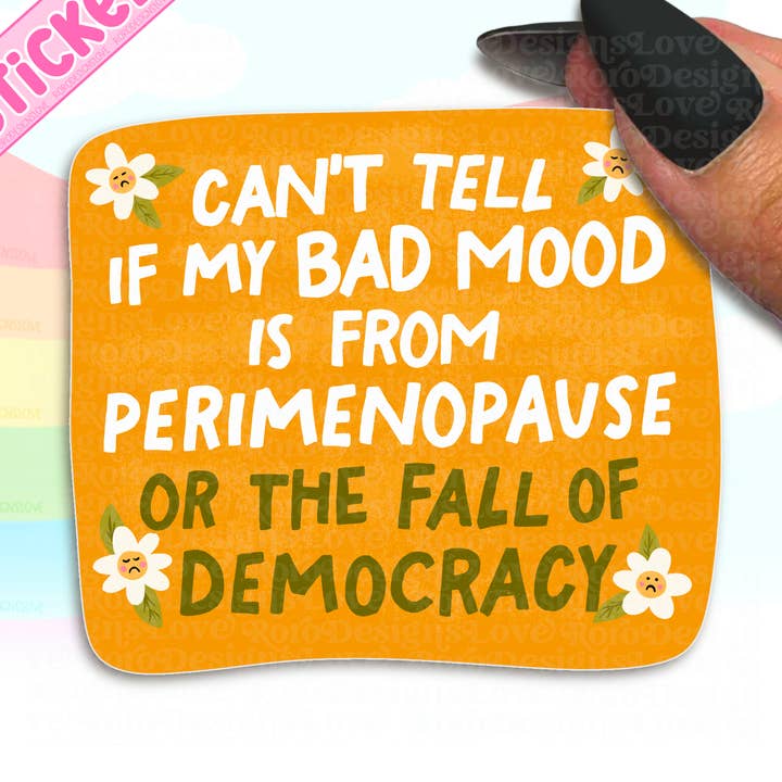 L'autocollant de la chute de la démocratie pour les femmes libérales, les féministes pour la vente par RoroDesignsLove