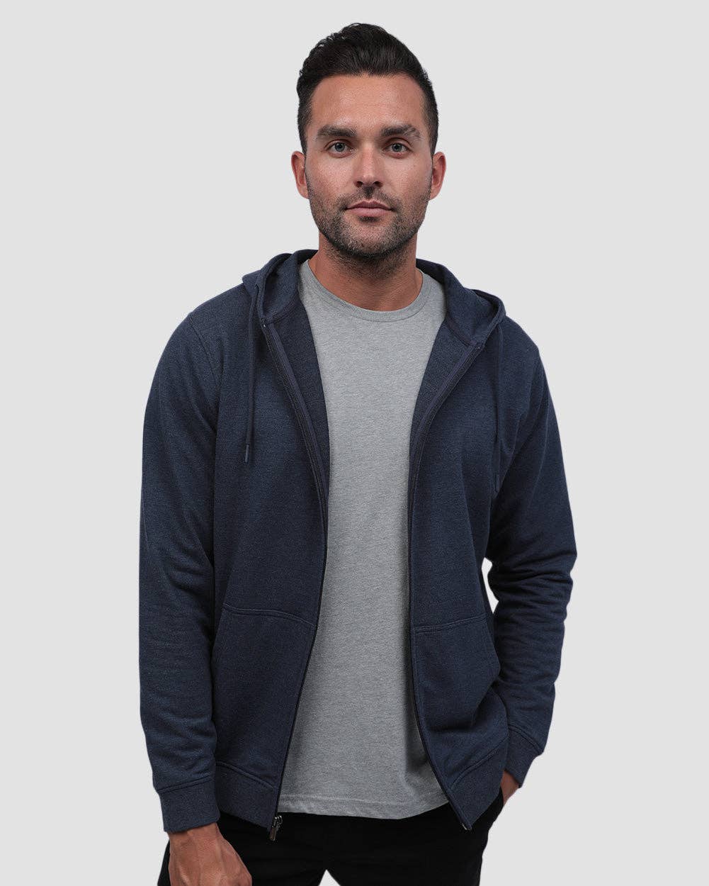 INTO THE AM - Wholesale Hoodie - Men's - Men's Zip-Up Hoodie Sweatshirt (Plain)71