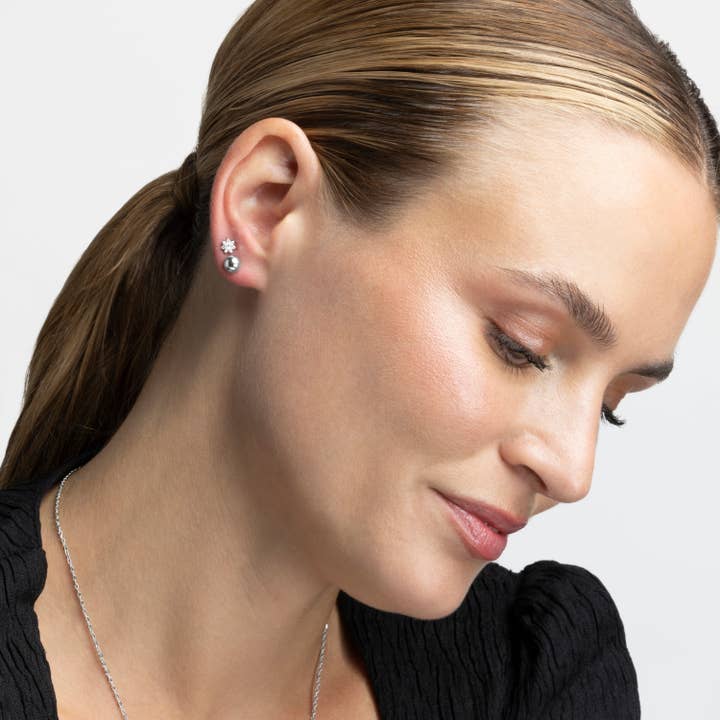 Luxenter – Engroshandel Ørestikkere – Sølvfinish øreringe - Gnis2