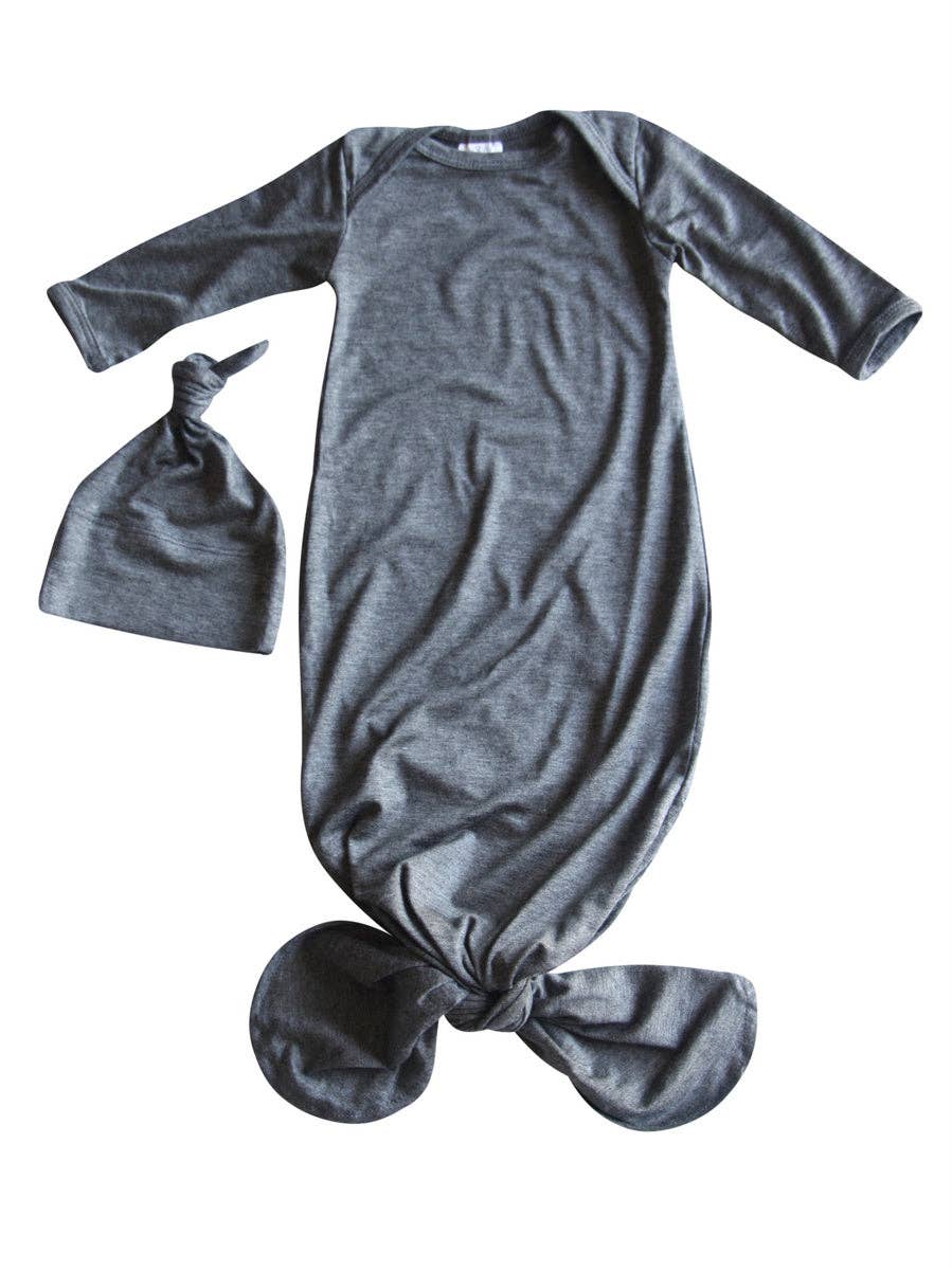 Rocket Bug - Wholesale Babygown Set - Baby - Silky Knotted Baby Gown with Knotted Hat - Infant Sleeper7