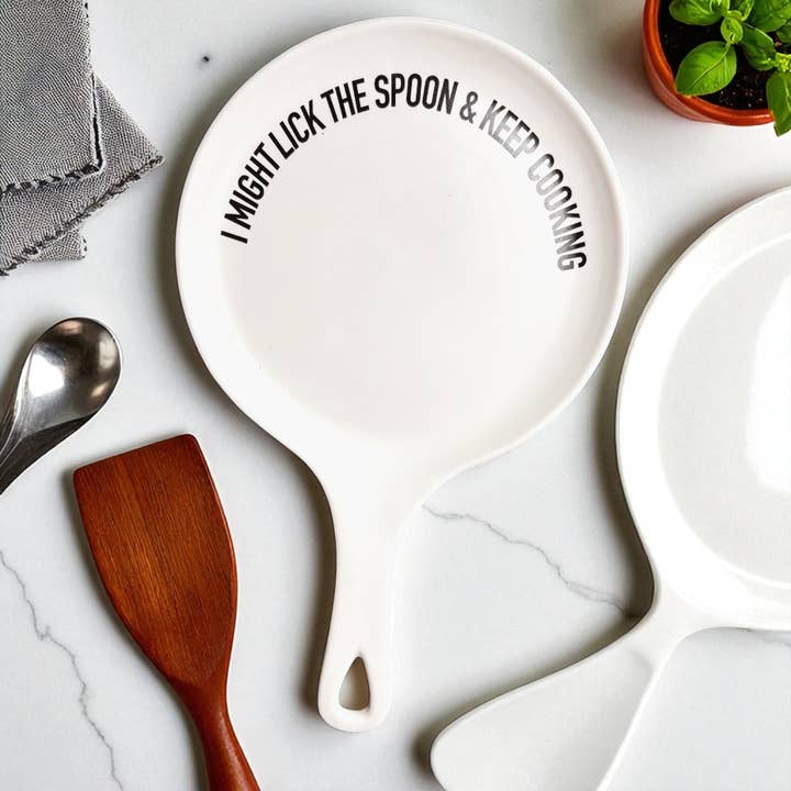 Gia Roma - Wholesale Spoon Rest - Kitchen Decor, Handmade Ceramic Spoon Rests + Wood Spoon Set5