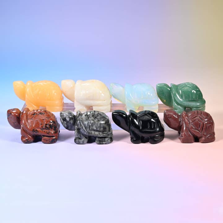 Turtle Crystal Figurines: 1.5 inch and 2.0 inch Size Available for wholesale by Mycrazycrystal