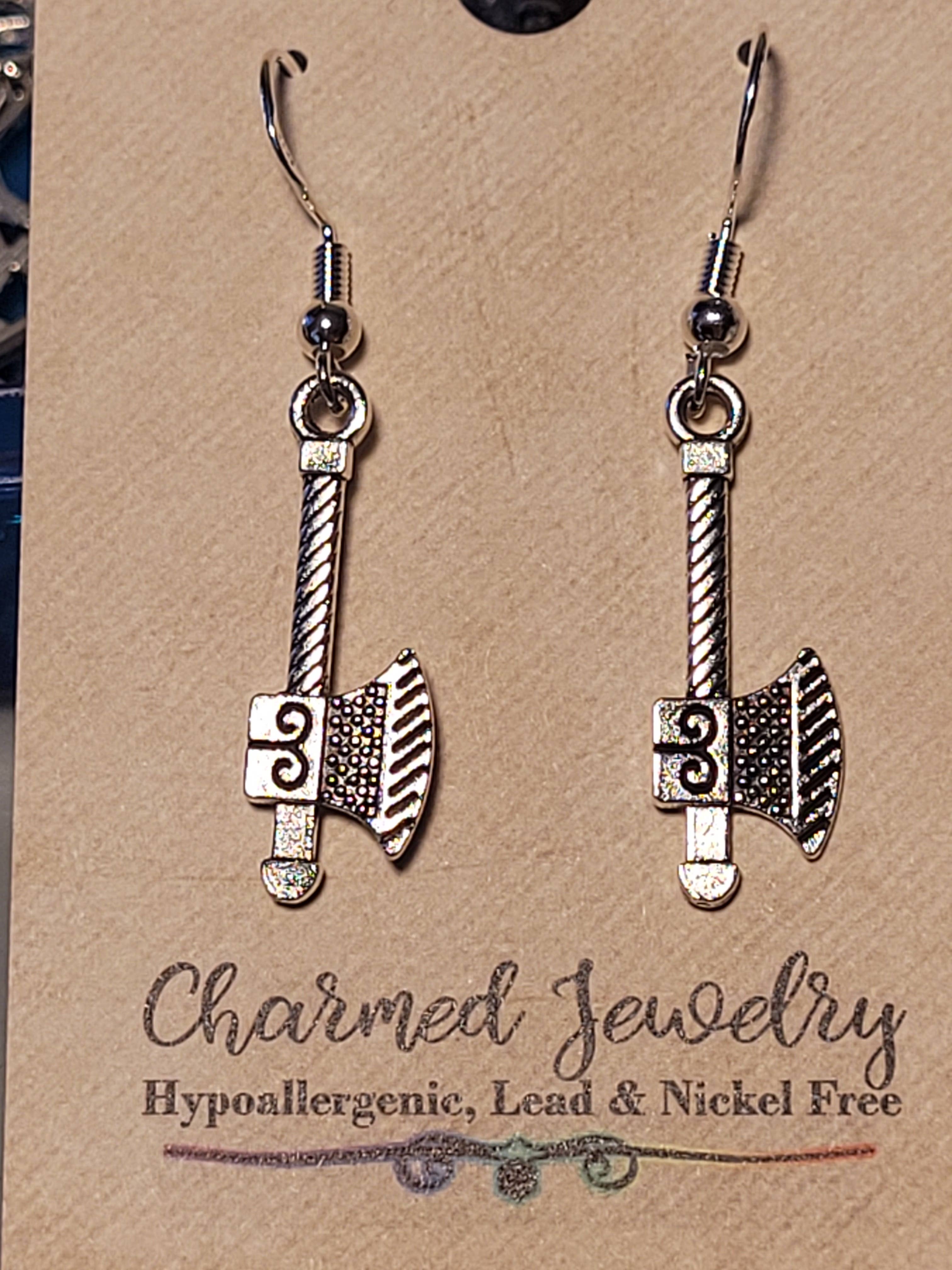 Con-Quest Crafts - Vente Boucles d'oreilles pendantes - Boucles d’oreilles et colliers à thème fantasy, gothique, RPG et gaming16