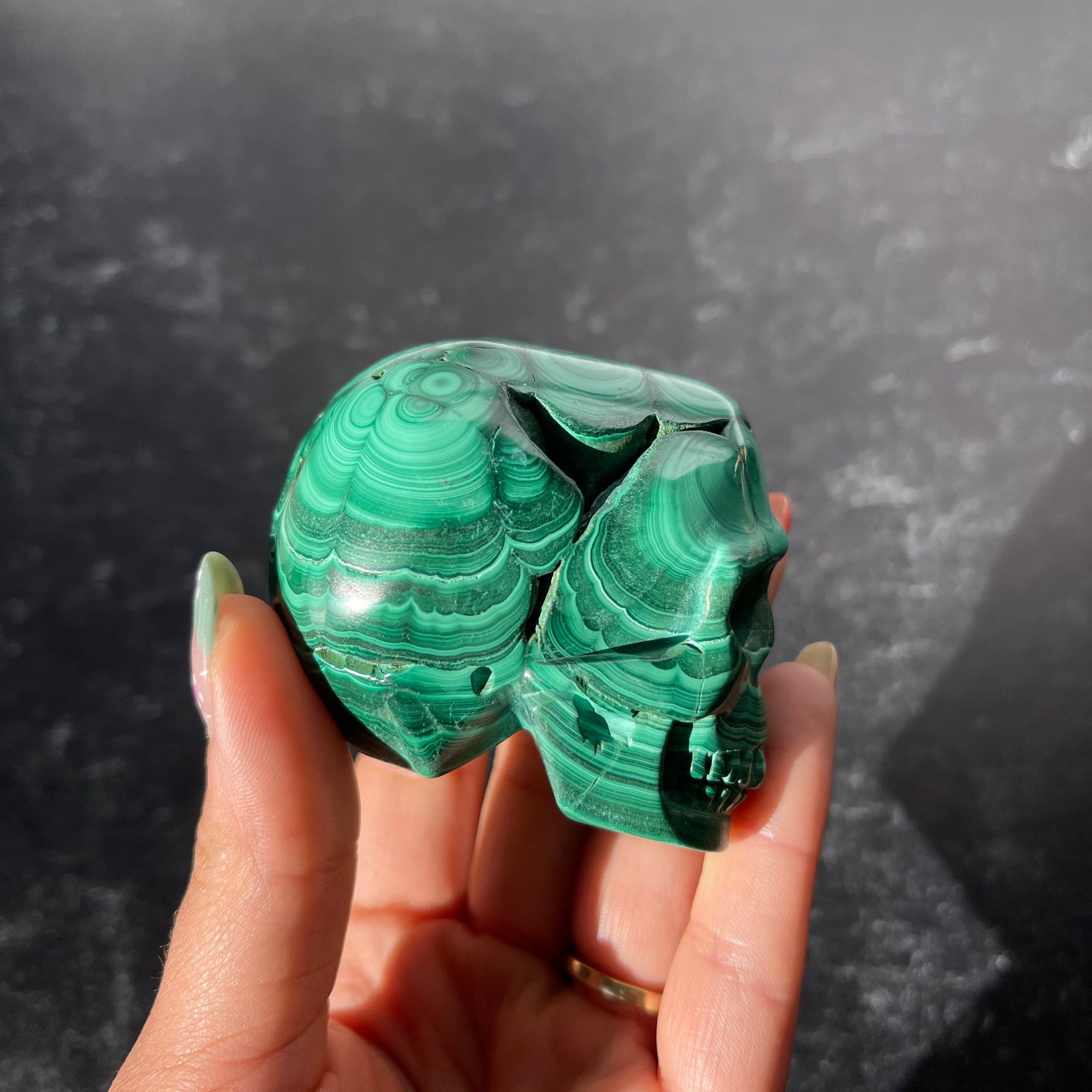 Good Juu Juu - Wholesale Spiritual Stone/Crystal - Malachite Skull Collection6