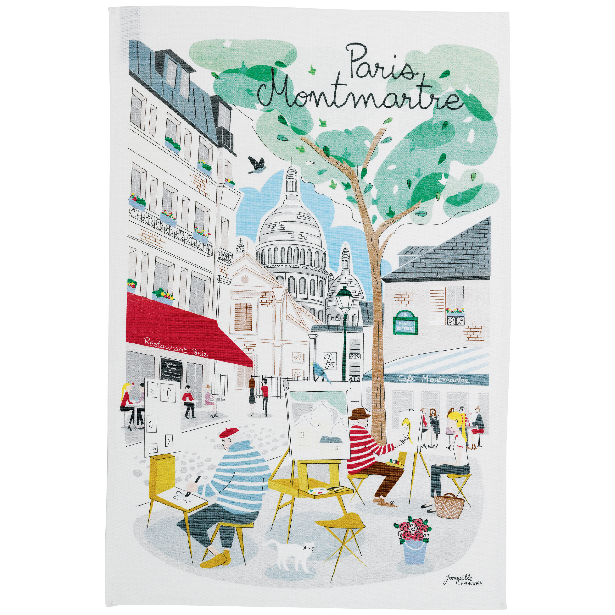 Clémentine Boutique - Wholesale Tea Towel - Morning in Paris Tea Towel6