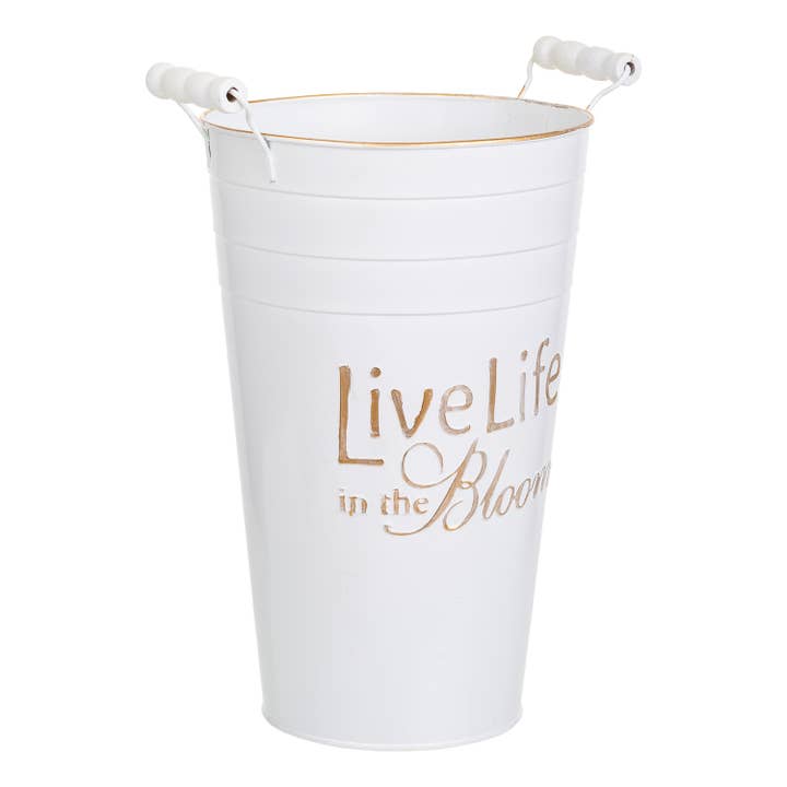 Metal vase for wholesale by Creaciones Meng