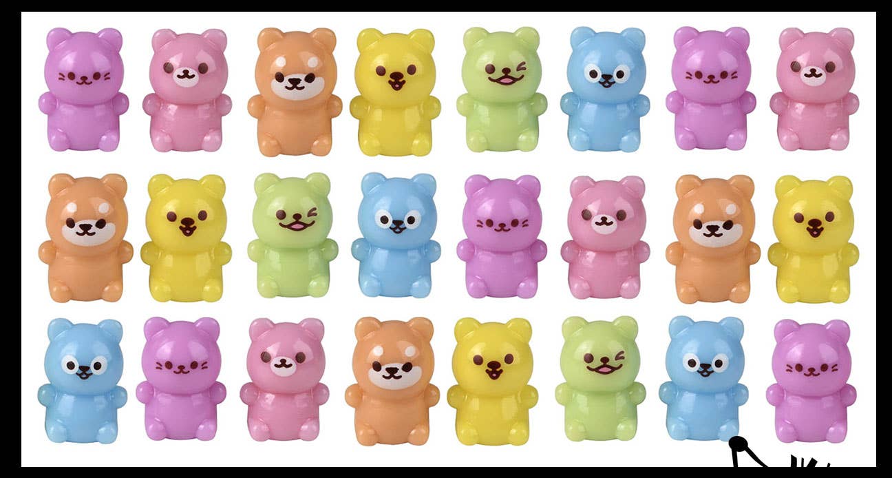 Curious Minds Toys - Wholesale Figurine toy – Kids - 1 Colorful Tiny Kawaii Animal Figurines - Mini Toys - Small 3