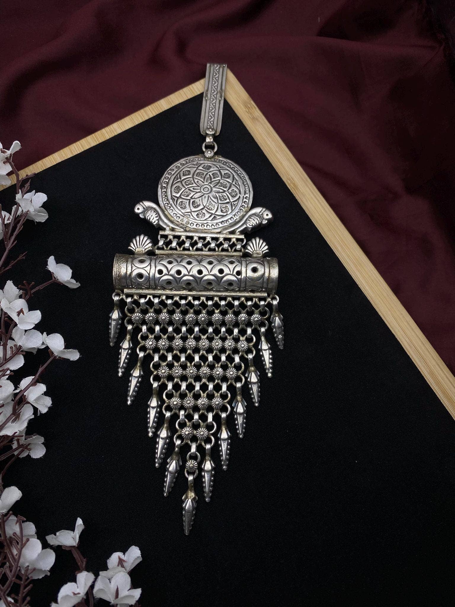 Quirky Fashions – wholesale Keychain – Women's – Silver Mandala Challa Key Chain | Ethnic Waist Jewelry6