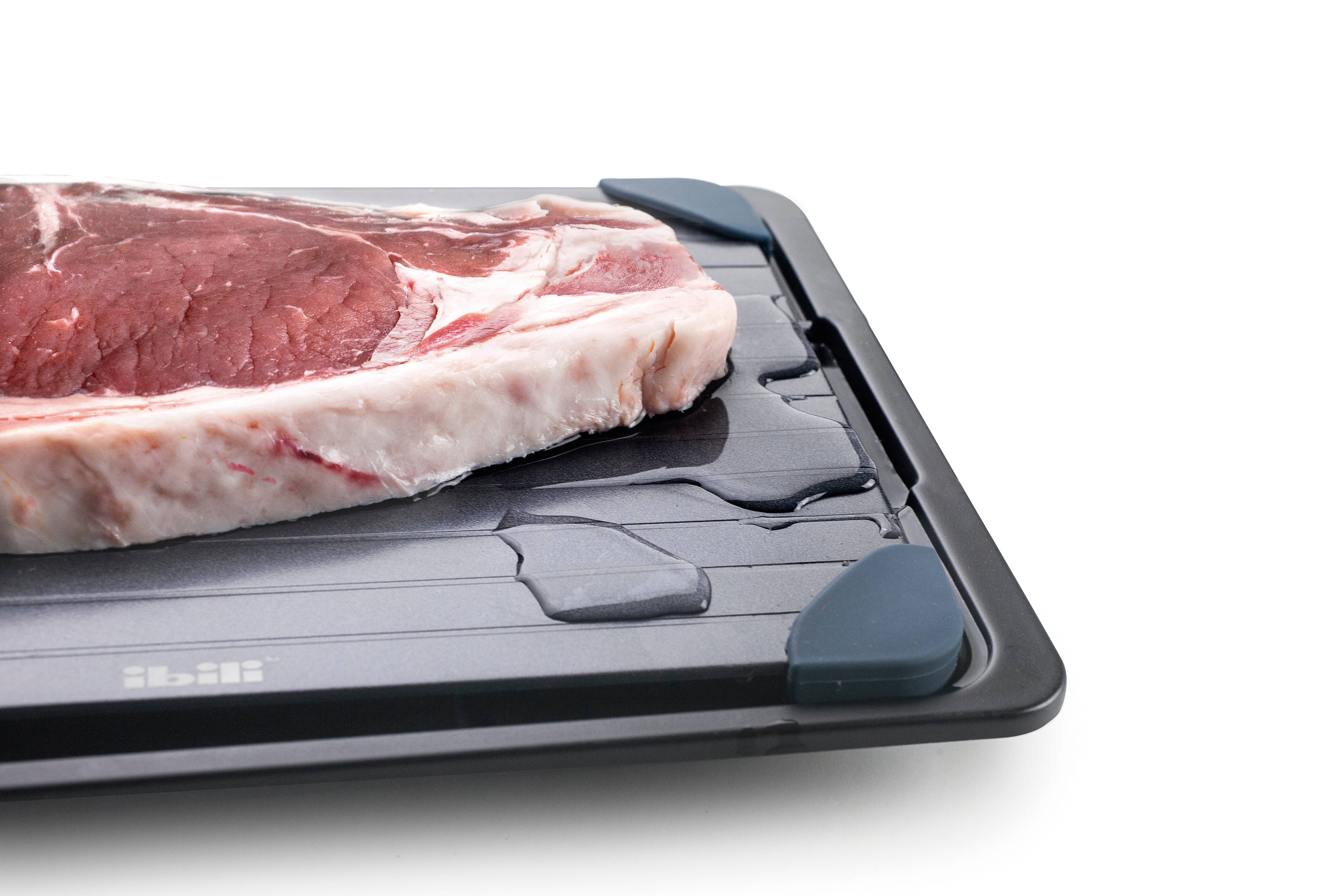 Ibili – Großhandel Schneidebretter – Ibili Auftauplatte für Lebensmittel aus Aluminium mit Silikonfüßen3