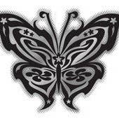 Butterfly Tribal decal for wholesale by nalu blue