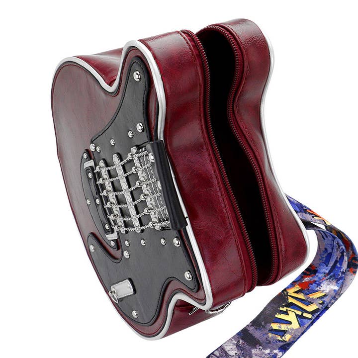 Sensibling Corp. - Wholesale Crossbody Bag - Women's - Electronic Guitar Shaped Crossbody Bag
7