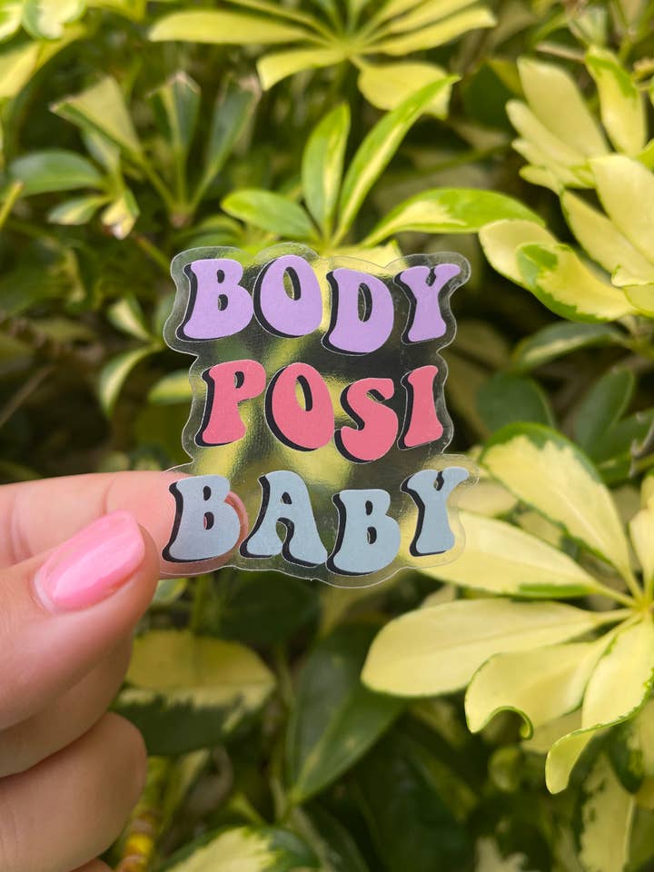 Body Positive “Body Posi Baby” Transparente Transparente por atacado de Sabil Designs Co